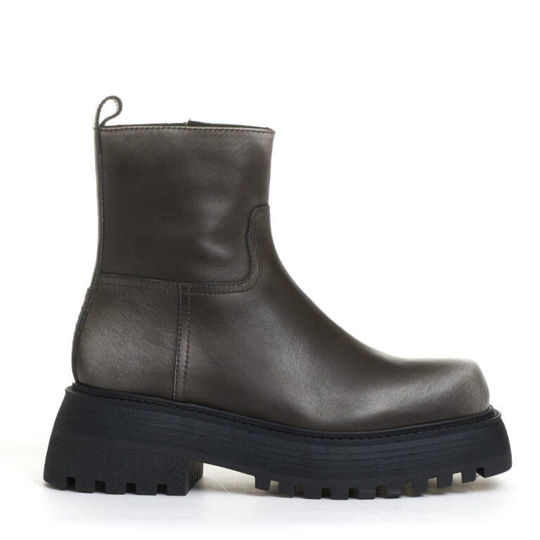 Sorelle Perego stivaletto fondo grosso pelle grigio washed Comprane uno, ottenene uno gratis