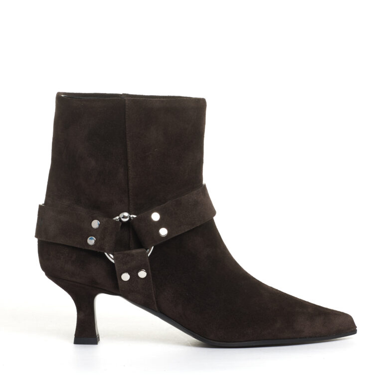 Sorelle Perego stivaletto tacco 55 mm camoscio marrone Offerte giornaliere
