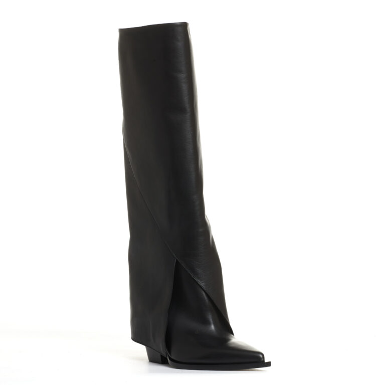 Sorelle Perego stivale texano con risvolto nero Latest stili
