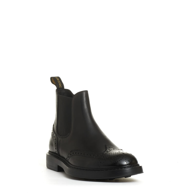 Sorelle Perego beatles pelle nera bucature fondo extralight Promozione temporanea