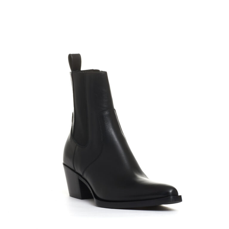 Sorelle Perego camperos con elastici pelle nero tacco 50 mm Solo un giorno rimasto