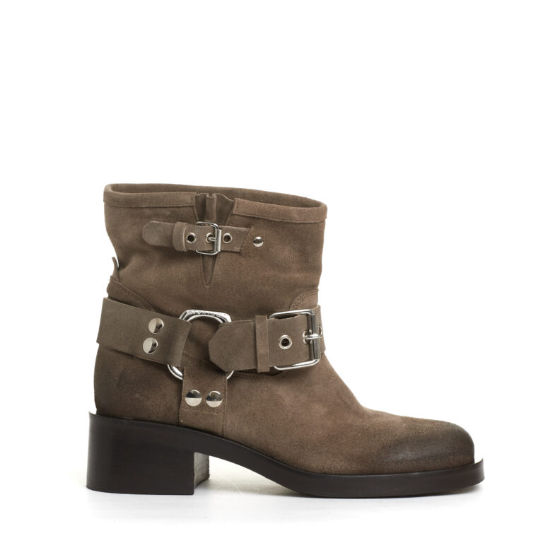 Sorelle Perego biker camoscio tortora Super sconto