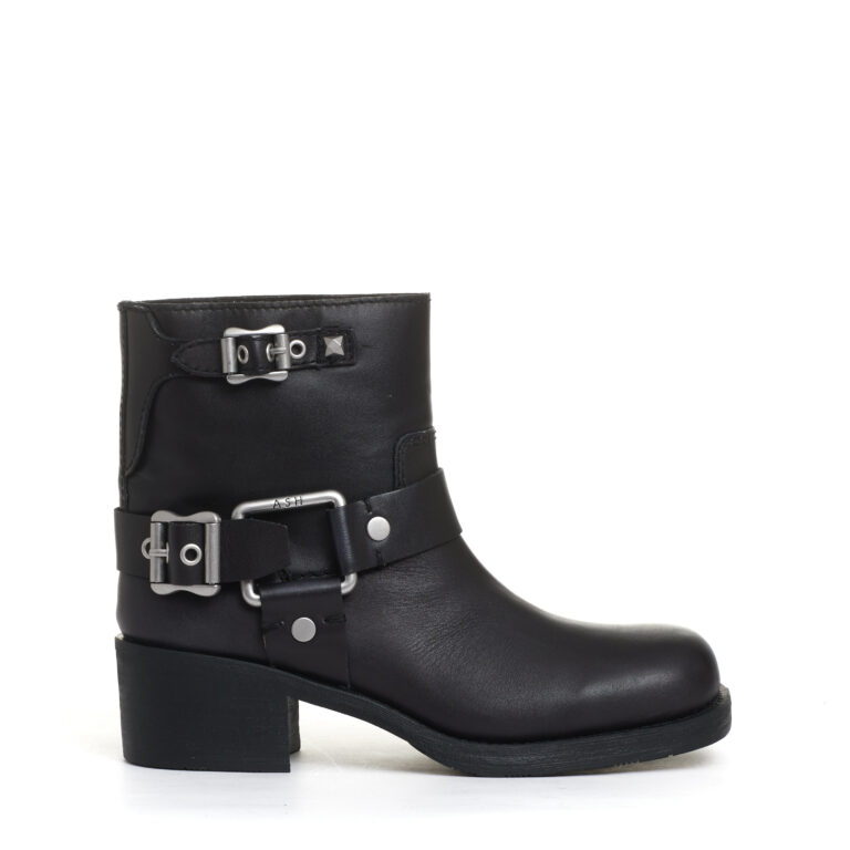 Sorelle Perego biker basso con fibbie nero Duty-free