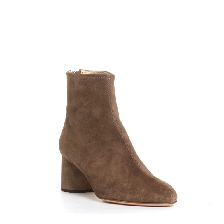 Sorelle Perego stivaletto camoscio taupe tacco 60 mm Sconti questo mese