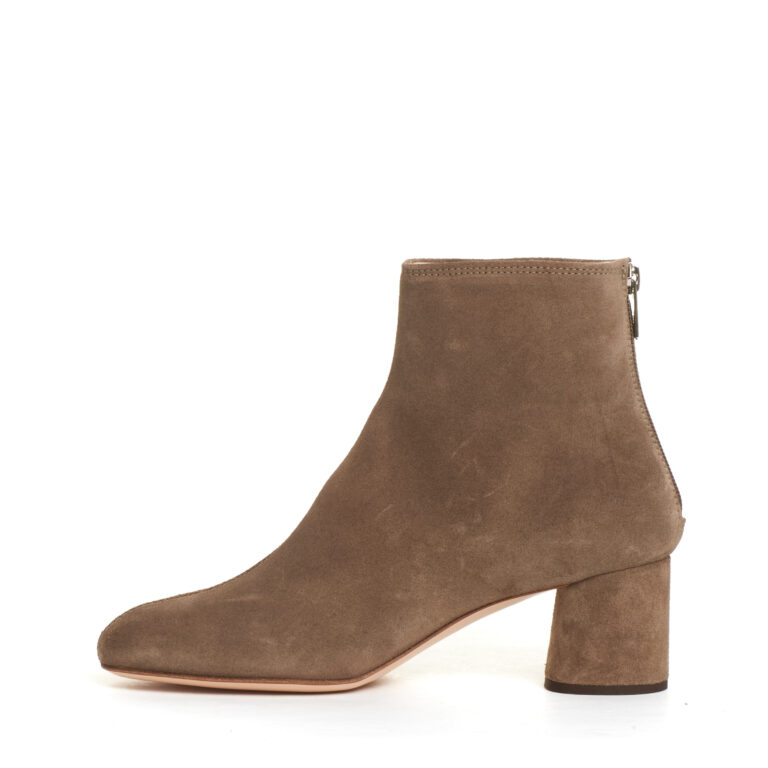 Sorelle Perego stivaletto camoscio taupe tacco 60 mm Sconti questo mese
