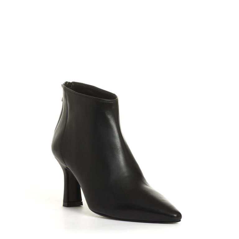 Sorelle Perego stivaletto pelle nera tacco 70 mm Italia