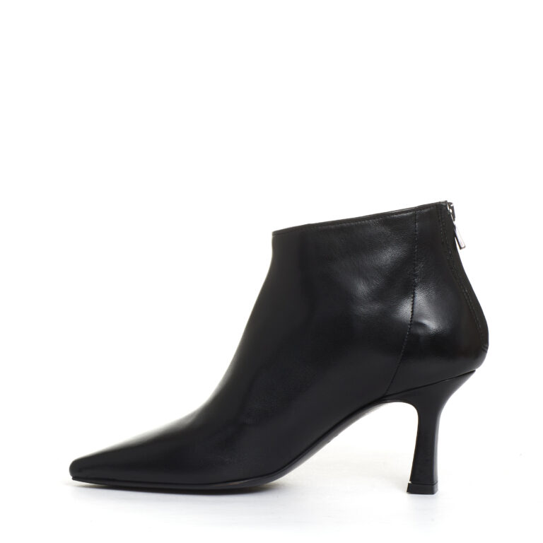 Sorelle Perego stivaletto pelle nera tacco 70 mm Italia