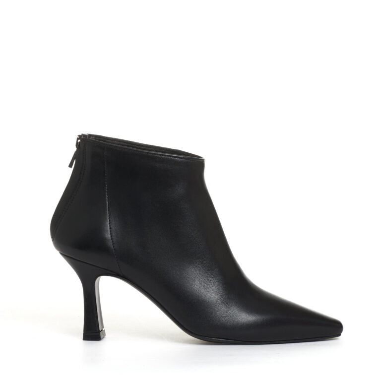 Sorelle Perego stivaletto pelle nera tacco 70 mm Italia