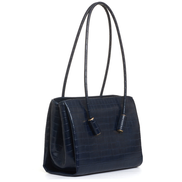 Sorelle Perego borsa in cocco blu Pezzi Unici