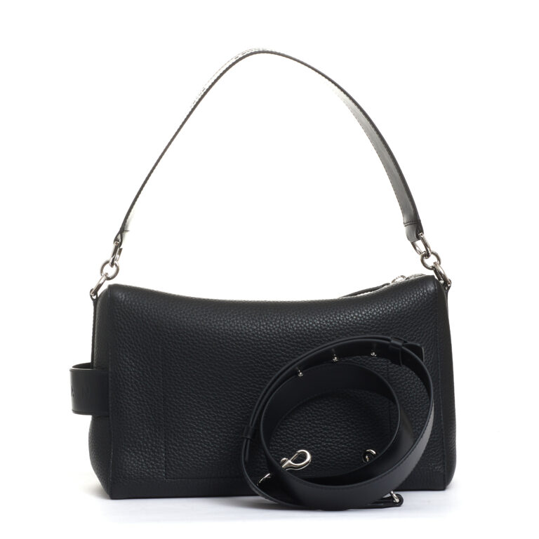 Sorelle Perego bauletto script pelle nera Prezzo Ridotto