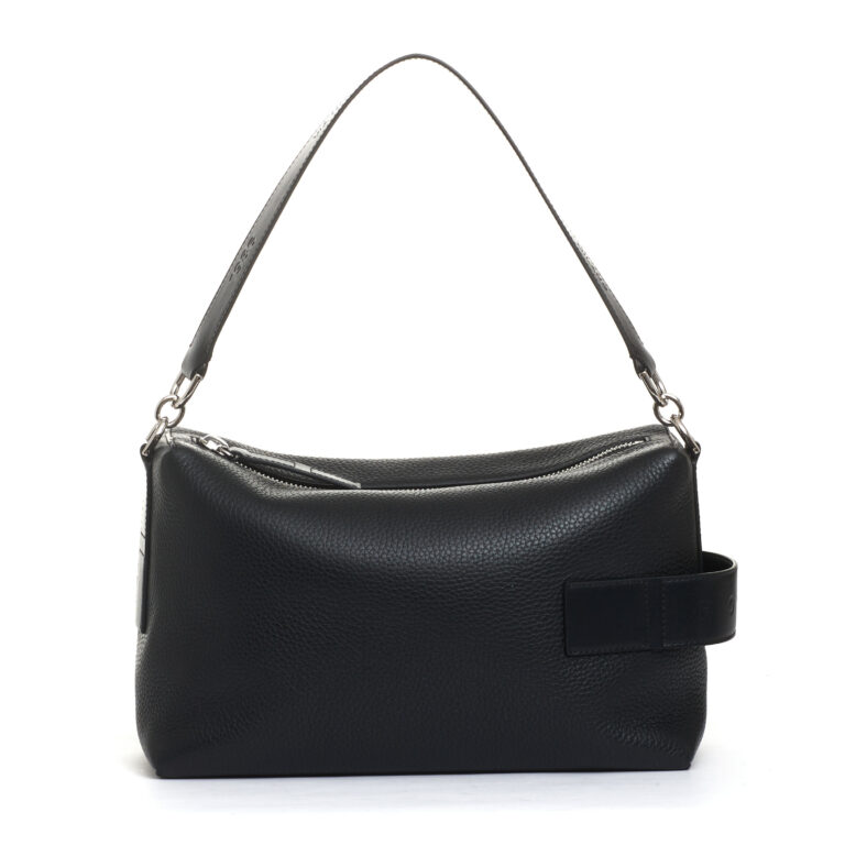 Sorelle Perego bauletto script pelle nera Prezzo Ridotto