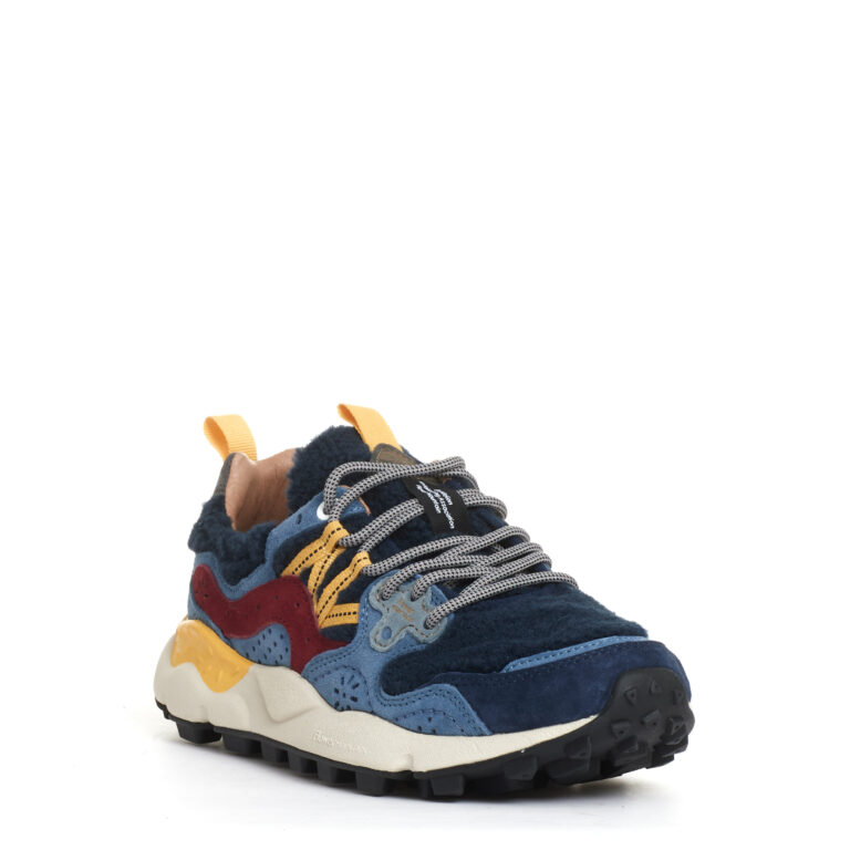 Sorelle Perego sneakers suede azzurro e bordeaux pelo blu Sottocosto