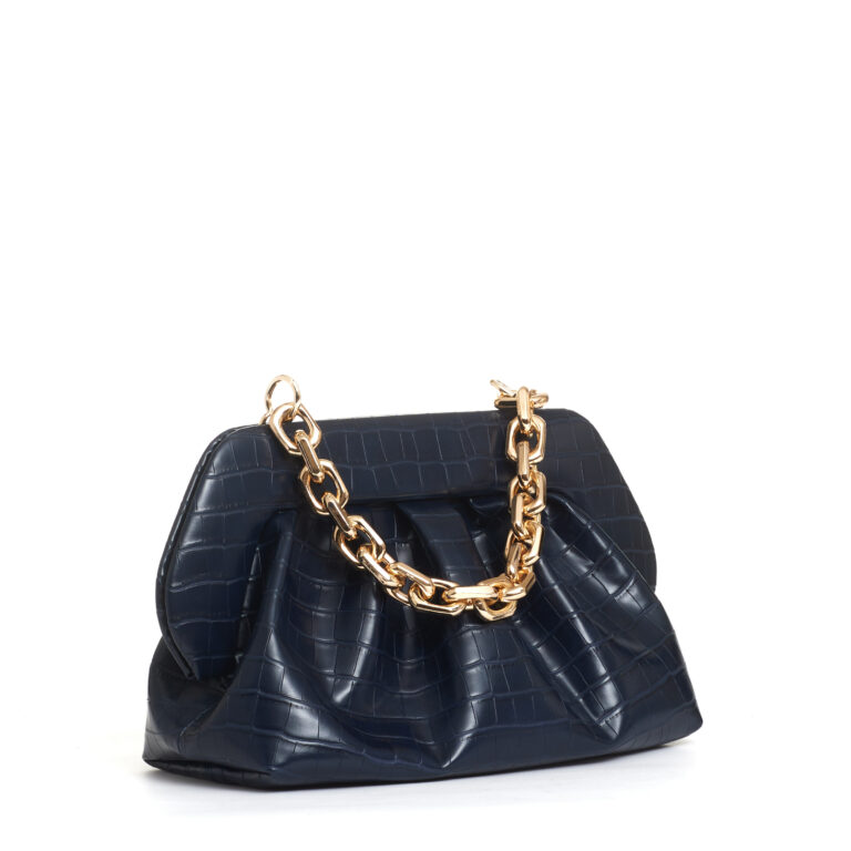 Sorelle Perego clutch stampa cocco blu Online