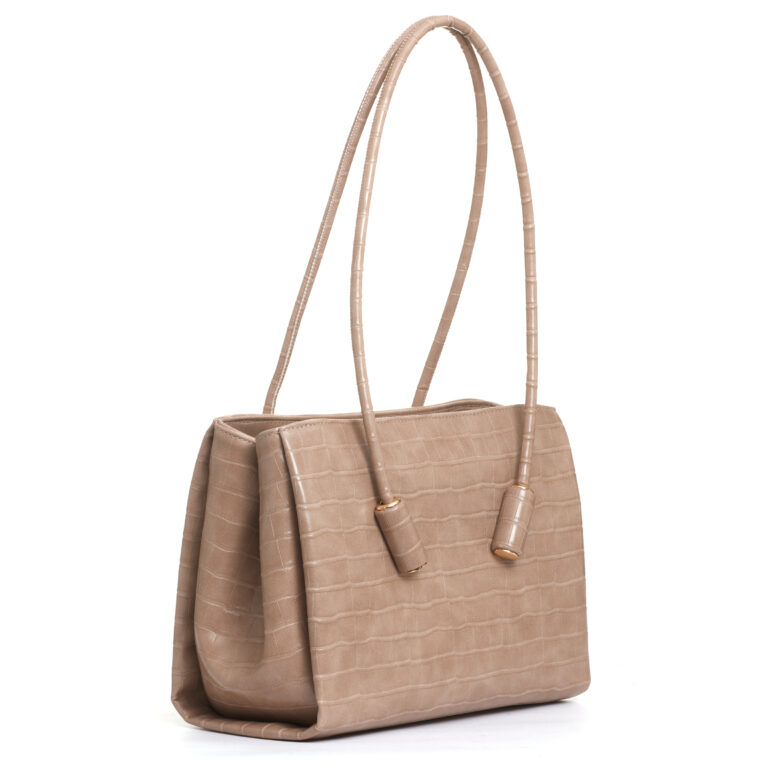Sorelle Perego borsa in cocco taupe In Vendita