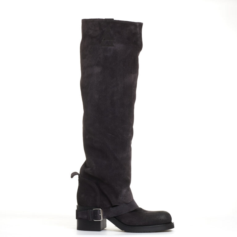 Sorelle Perego stivale biker camoscio antracite Saldi