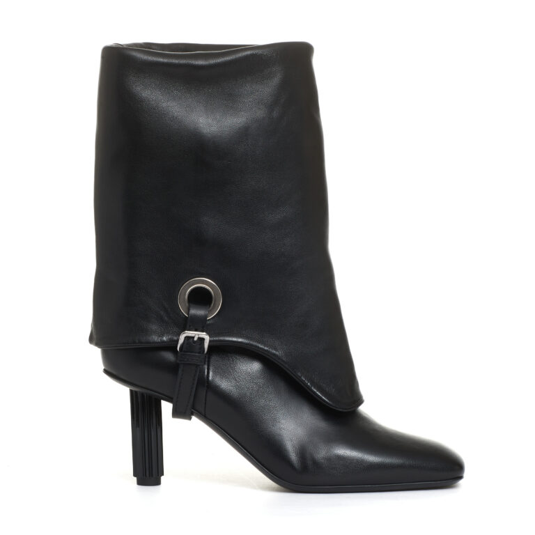 Sorelle Perego stivaletto con risvolto tacco 70 mm nero Negozio