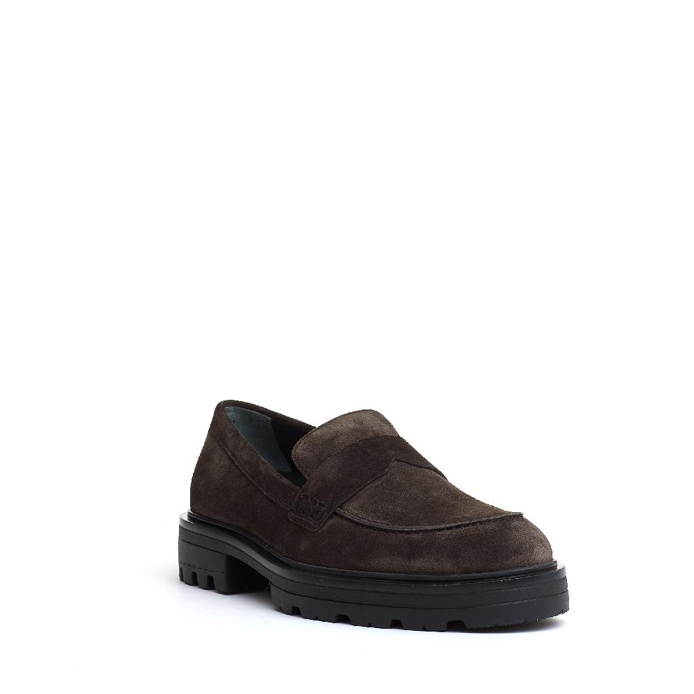 Sorelle Perego mocassino camoscio marrone carroarmato Cyber Monday