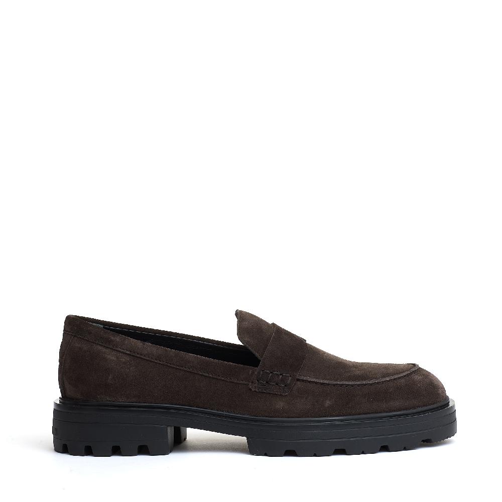 Sorelle Perego mocassino camoscio marrone carroarmato Cyber Monday