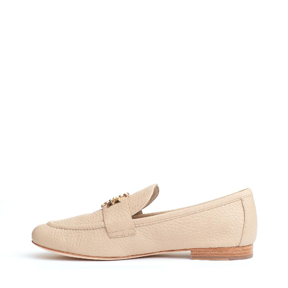 Sorelle Perego mocassino Eleanor pelle beige logo Offerta natalizia