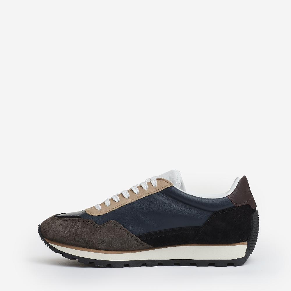 Sorelle Perego running 86er camoscio pelle nero blu tortora Offerta temporanea