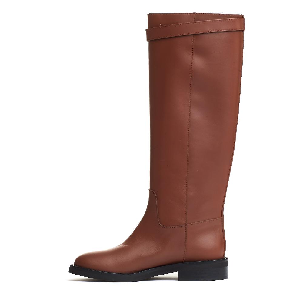 Sorelle Perego stivale pelle cuoio fibbia oro Bestseller