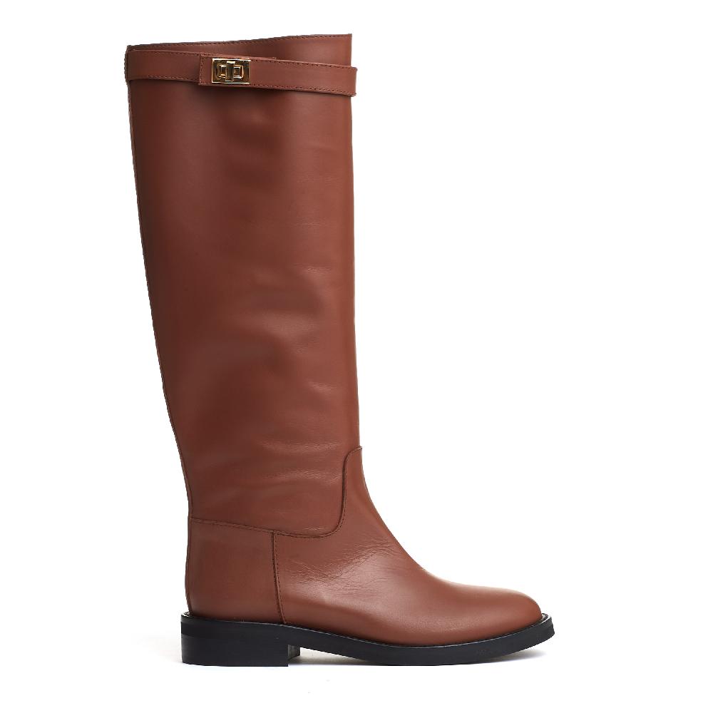 Sorelle Perego stivale pelle cuoio fibbia oro Bestseller