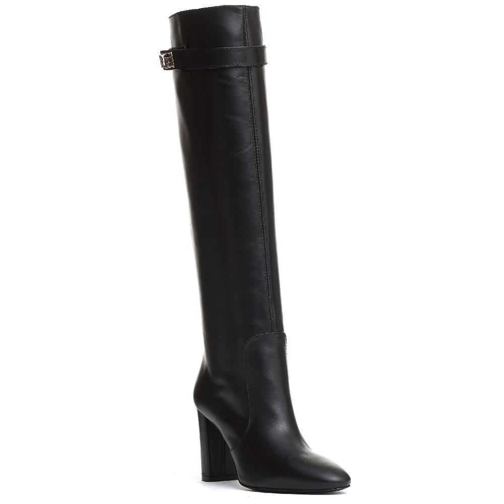Sorelle Perego stivale pelle nera tacco 90 mm Offerte stagionali