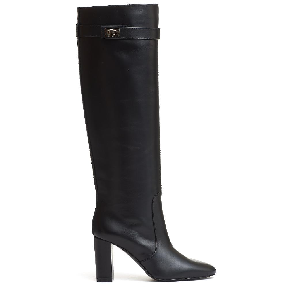 Sorelle Perego stivale pelle nera tacco 90 mm Offerte stagionali