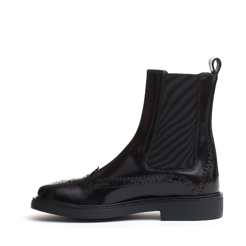 Sorelle Perego stivaletto bucature nero Liquidazione