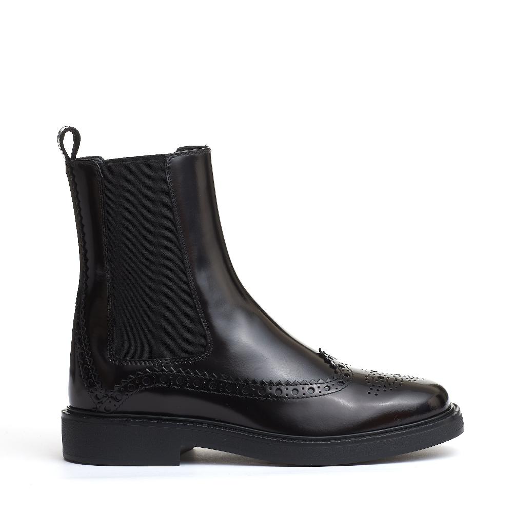 Sorelle Perego stivaletto bucature nero Liquidazione