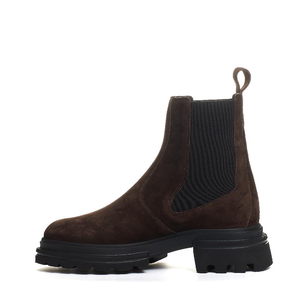 Sorelle Perego chelsea boot elastico camoscio marrone Ultimo giorno