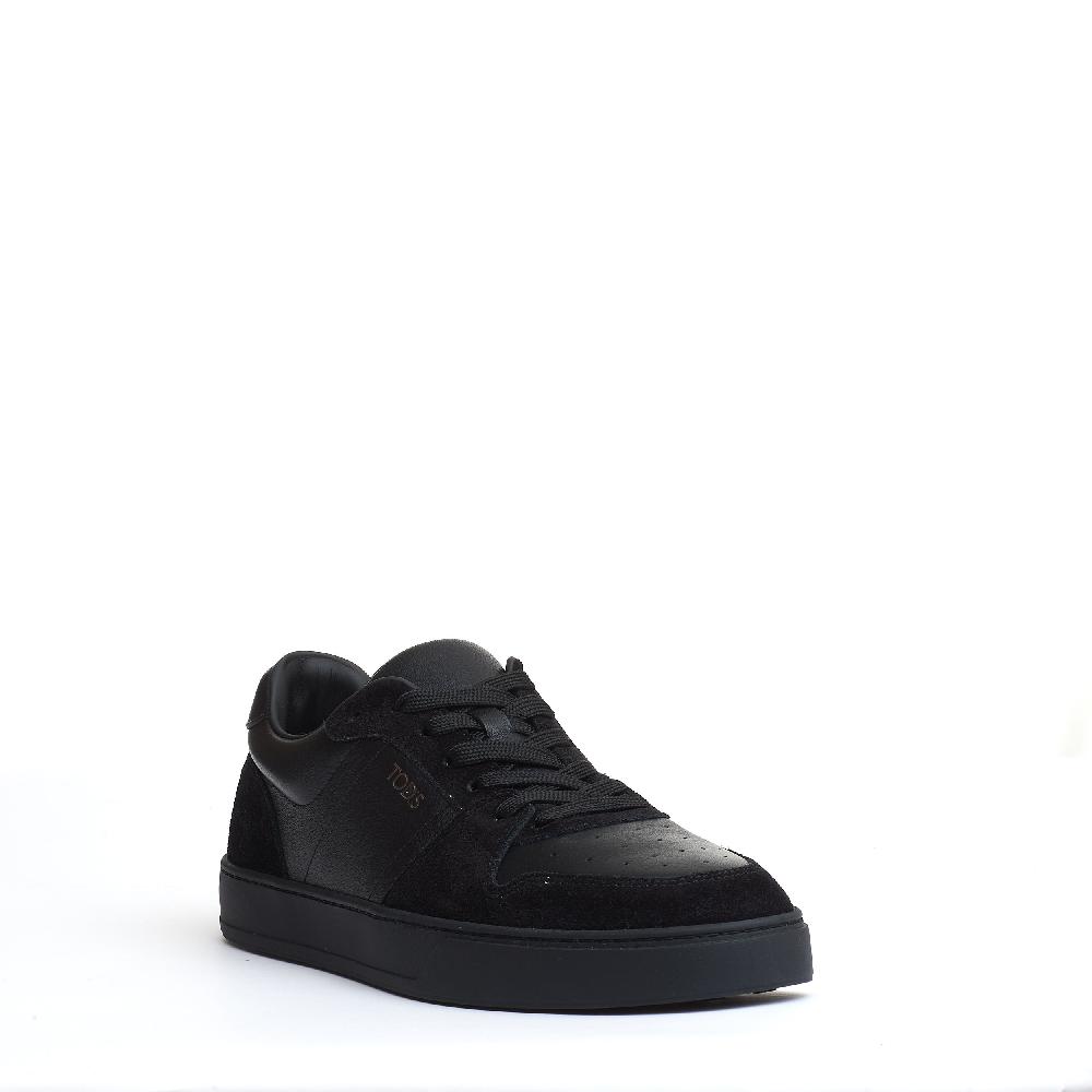 Sorelle Perego sneakers basket camoscio e pelle nera Promozione temporanea