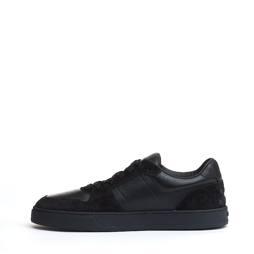 Sorelle Perego sneakers basket camoscio e pelle nera Promozione temporanea