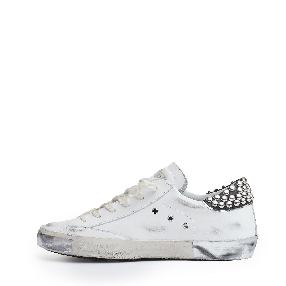 Sorelle Perego Paris pelle bianca con borchie Offerta speciale della fabbrica