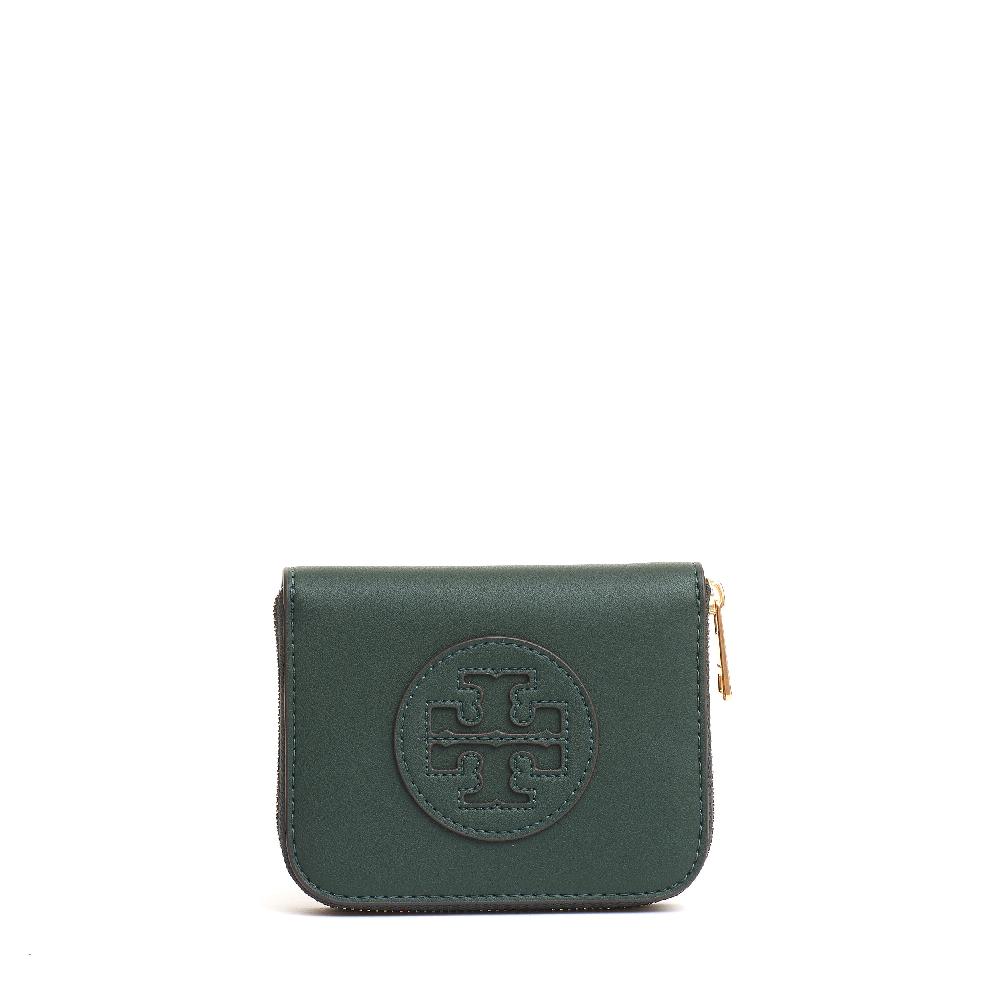 Sorelle Perego small zip portafoglio verde Sostegno trimestrale