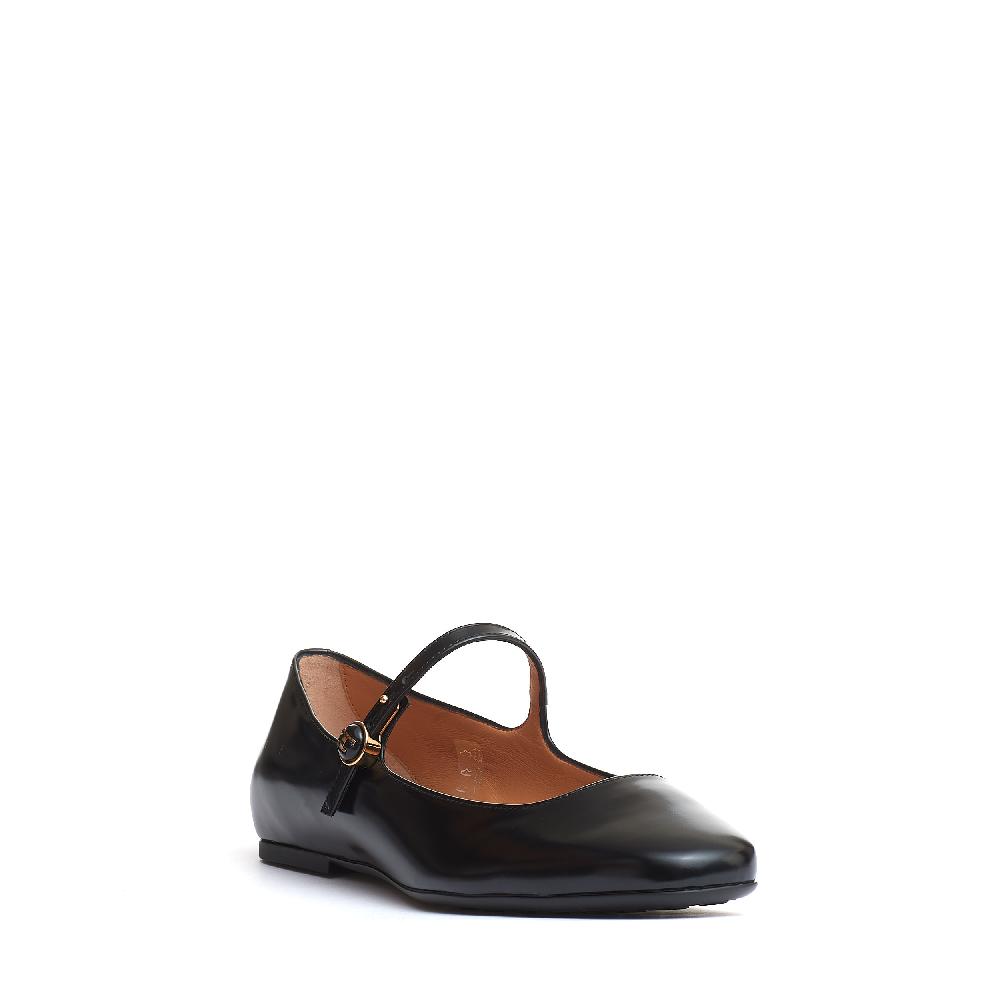 Sorelle Perego ballerina cinturino pelle nera Super sconto