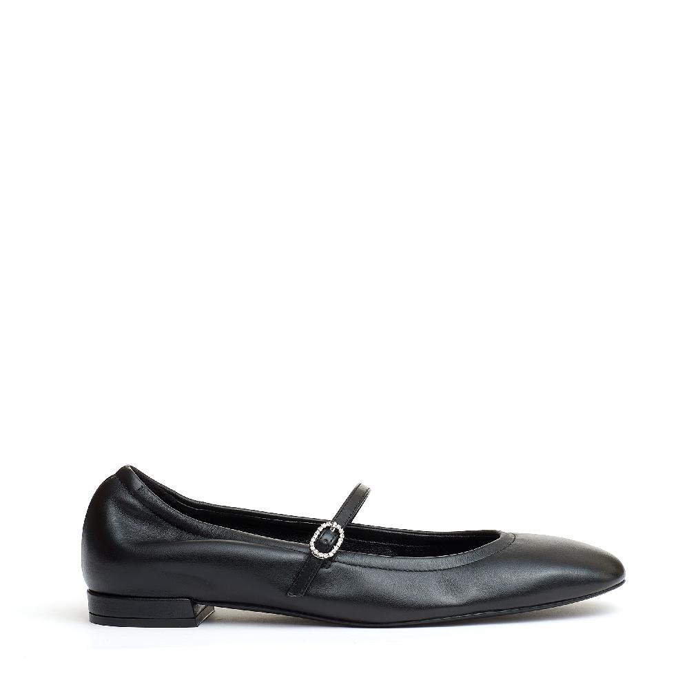 Sorelle Perego ballerina con cinturino pelle nera Enormi sconti