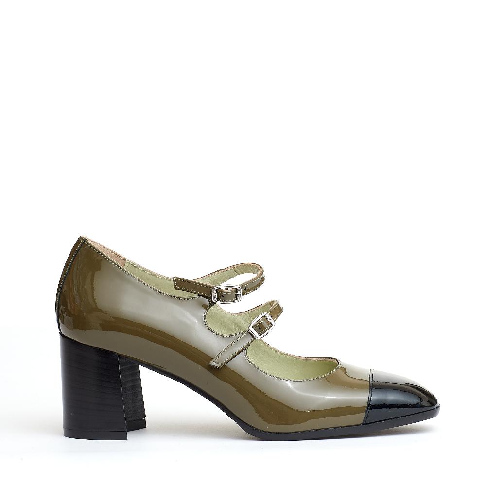 Sorelle Perego pump cinturini verde e nera Negozi Online
