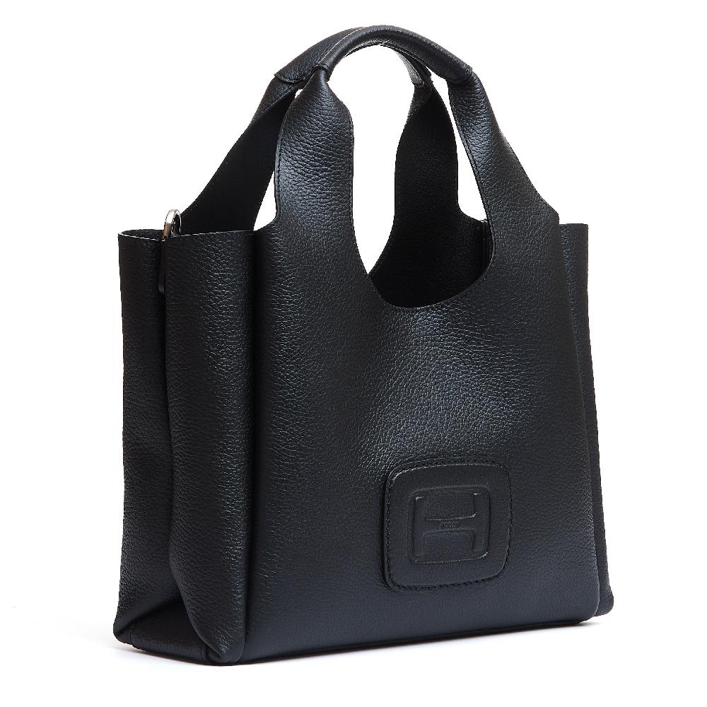 Sorelle Perego H bag shopping pelle nero Acquista Ora