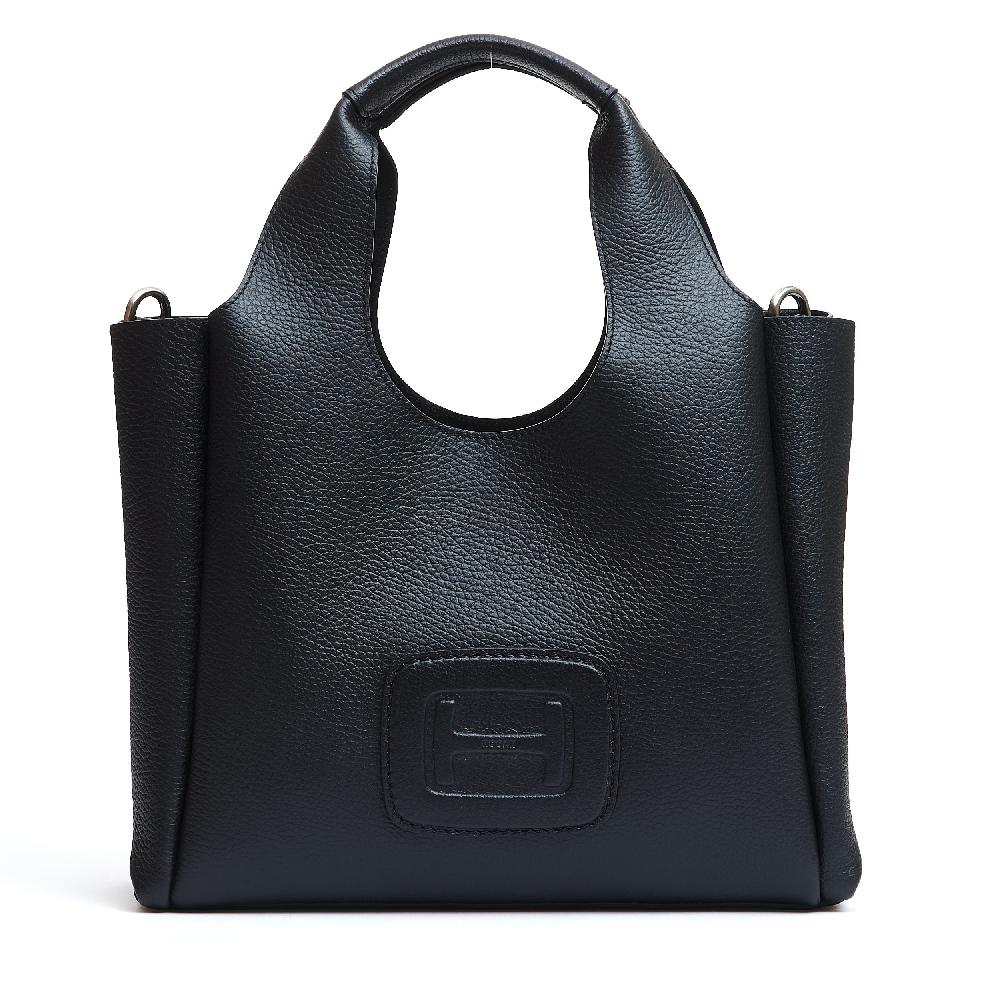 Sorelle Perego H bag shopping pelle nero Acquista Ora