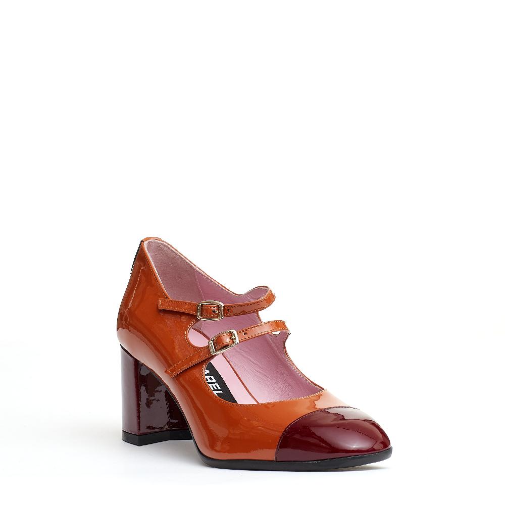Sorelle Perego pump cinurine camel e bordeaux Sconto di tempo limitato