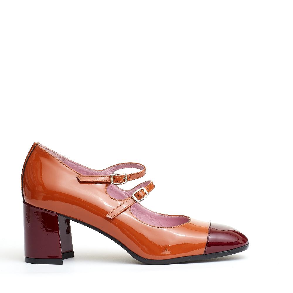 Sorelle Perego pump cinurine camel e bordeaux Sconto di tempo limitato