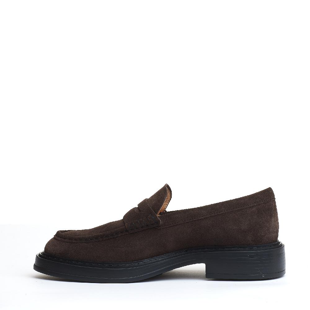 Sorelle Perego mocassino fondo grosso camoscio marrone Negozio online di fabbrica
