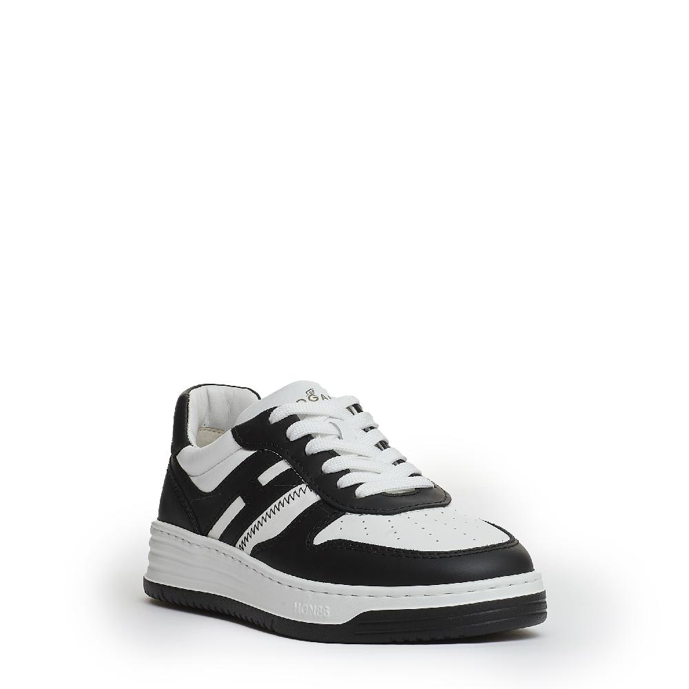 Sorelle Perego basket pelle bianco nero Vendita calda