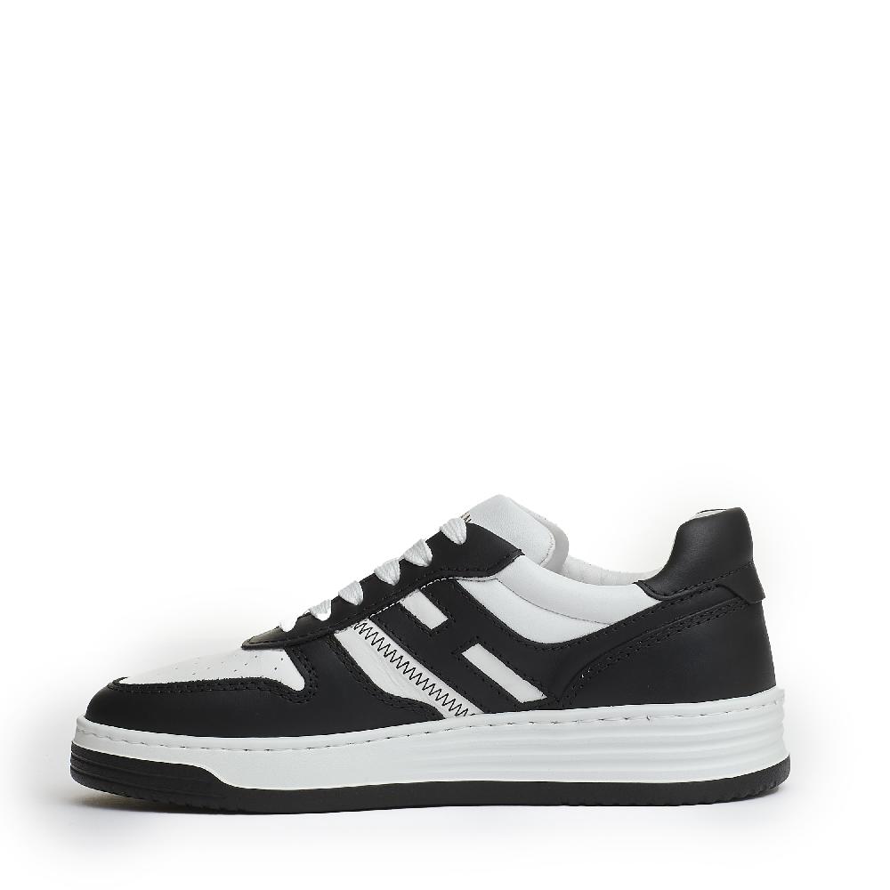 Sorelle Perego basket pelle bianco nero Vendita calda