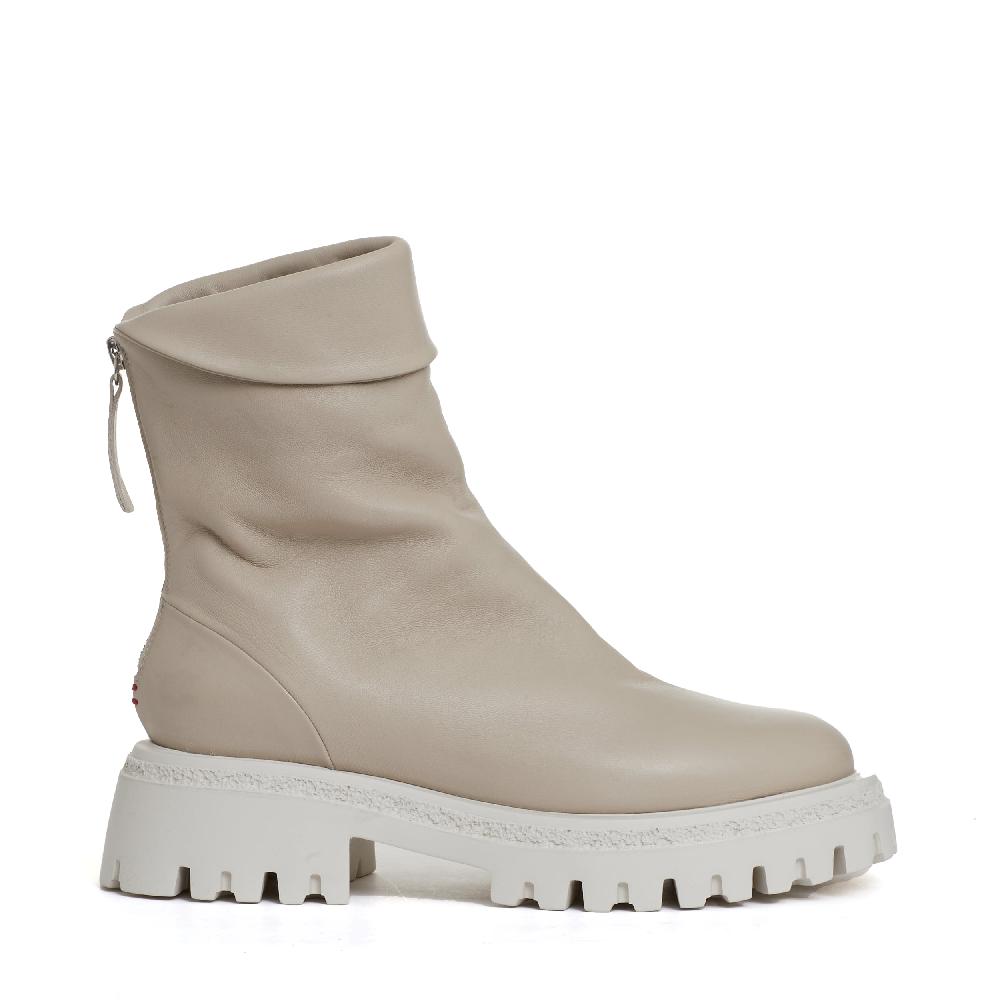 Sorelle Perego stivaletto beige cerniera dietro Offerta temporanea