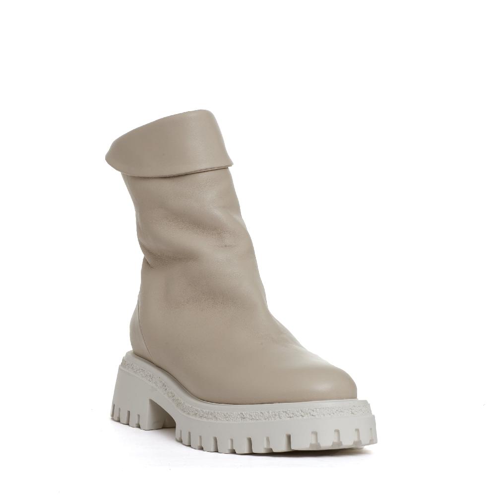 Sorelle Perego stivaletto beige cerniera dietro Offerta temporanea