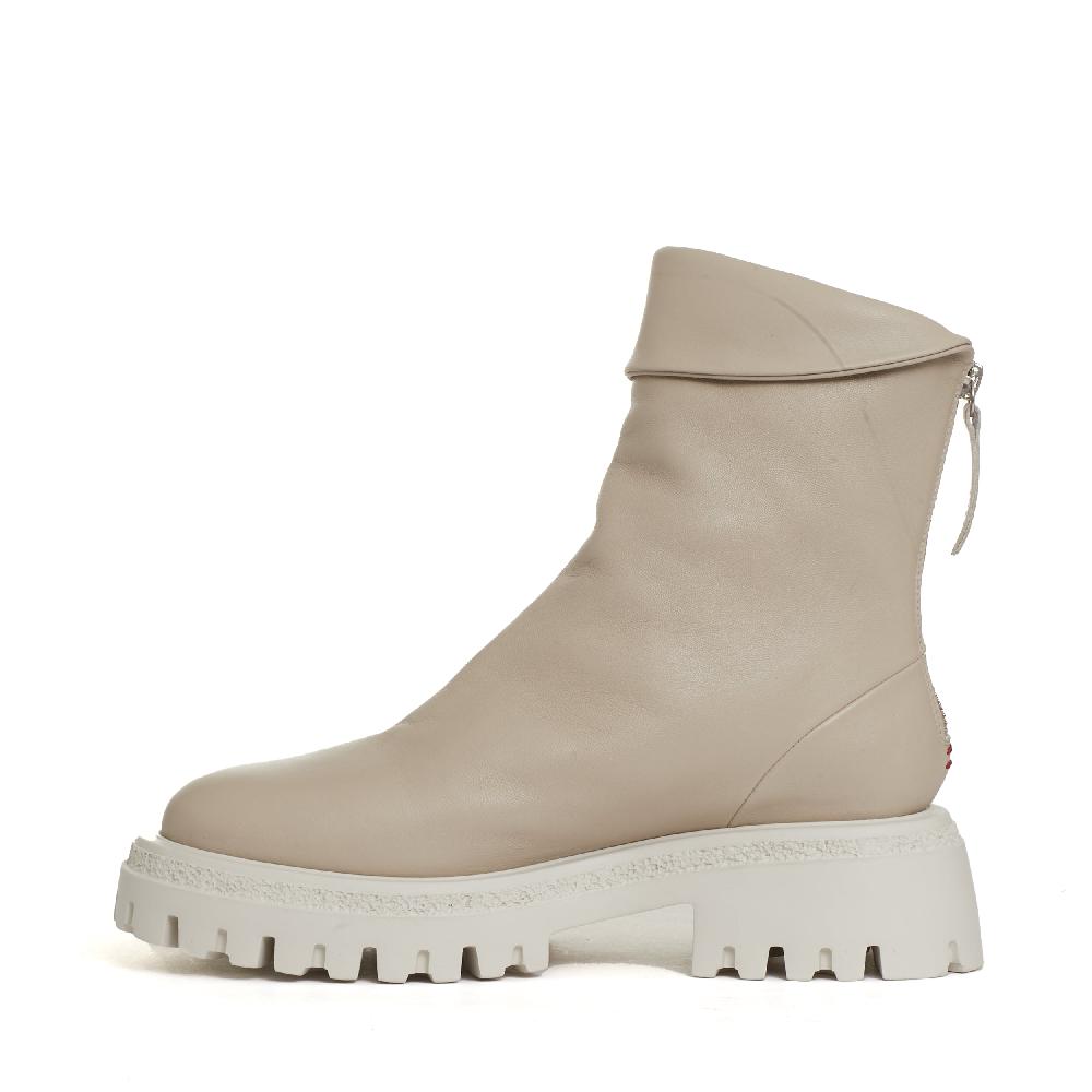 Sorelle Perego stivaletto beige cerniera dietro Offerta temporanea