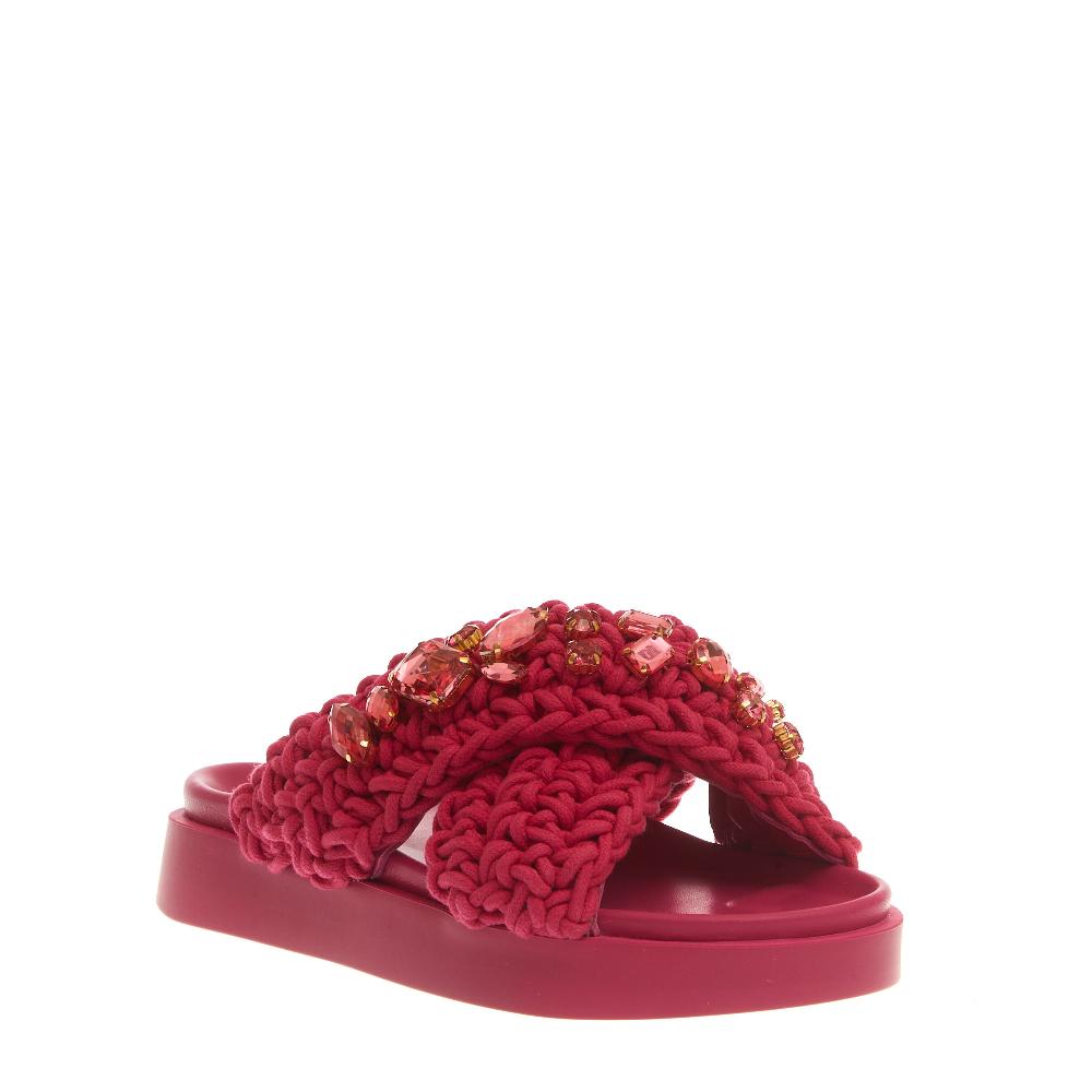 Sorelle Perego ciabatta zeppa incrocio fuxia Discount Store per i nuovi prodotti