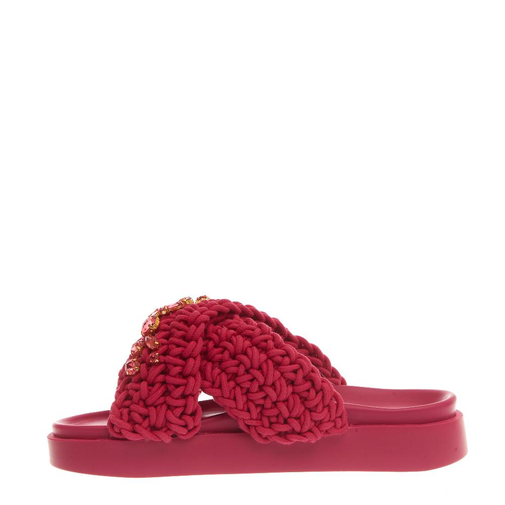 Sorelle Perego ciabatta zeppa incrocio fuxia Discount Store per i nuovi prodotti